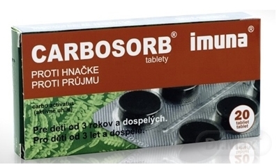 carbosorb - čierne uhlie proti hnačke
