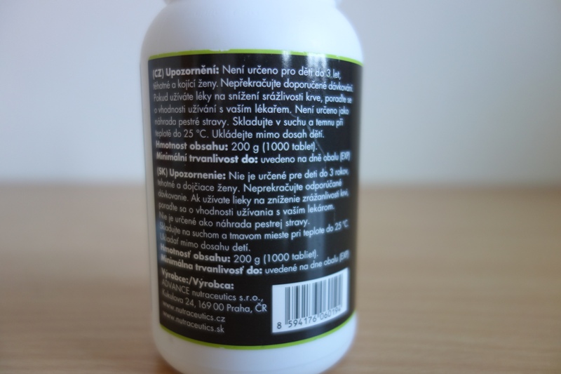 chlorella advance nežiadúce účinky