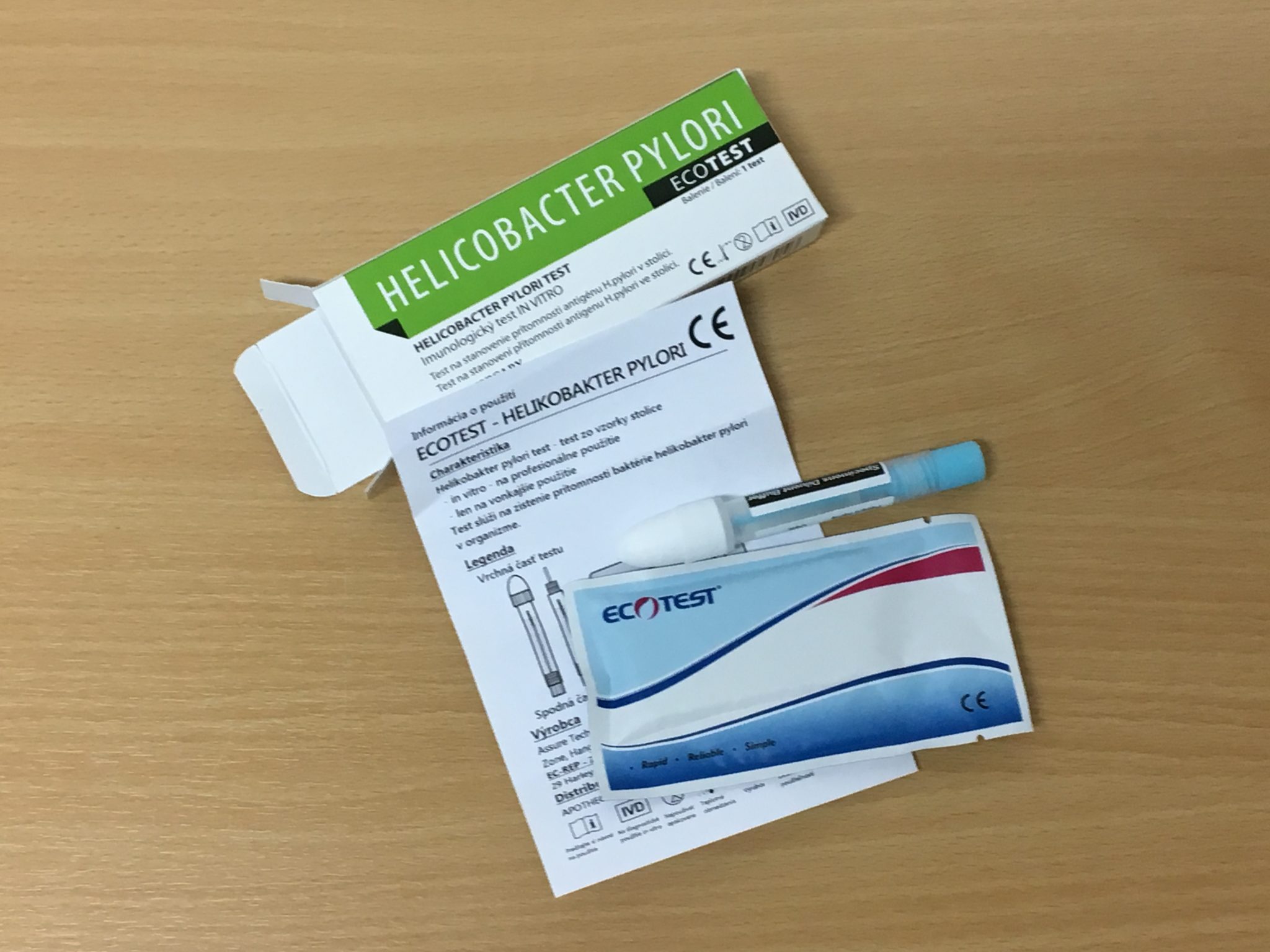 Helicobakter Pylori - domáci test