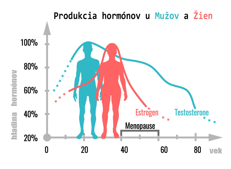 produkcia hormonov v tele