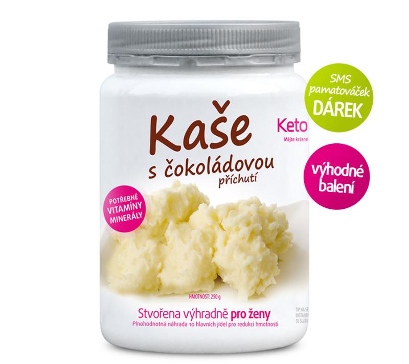 proteínová čokoládová kaša ketofit