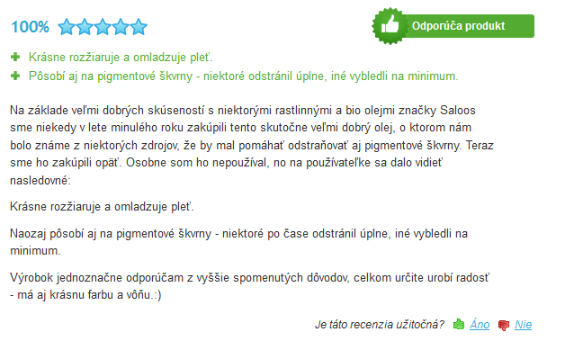 šípkový olej - skúsenosti a recenzie